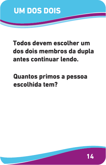 Carta Um dos Dois do jogo Conectados