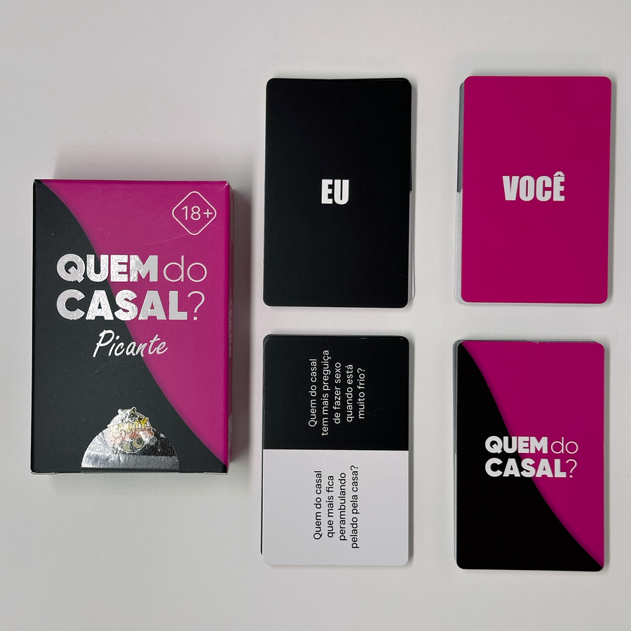 Jogo de Cartas Quem do Casal - versão Picante