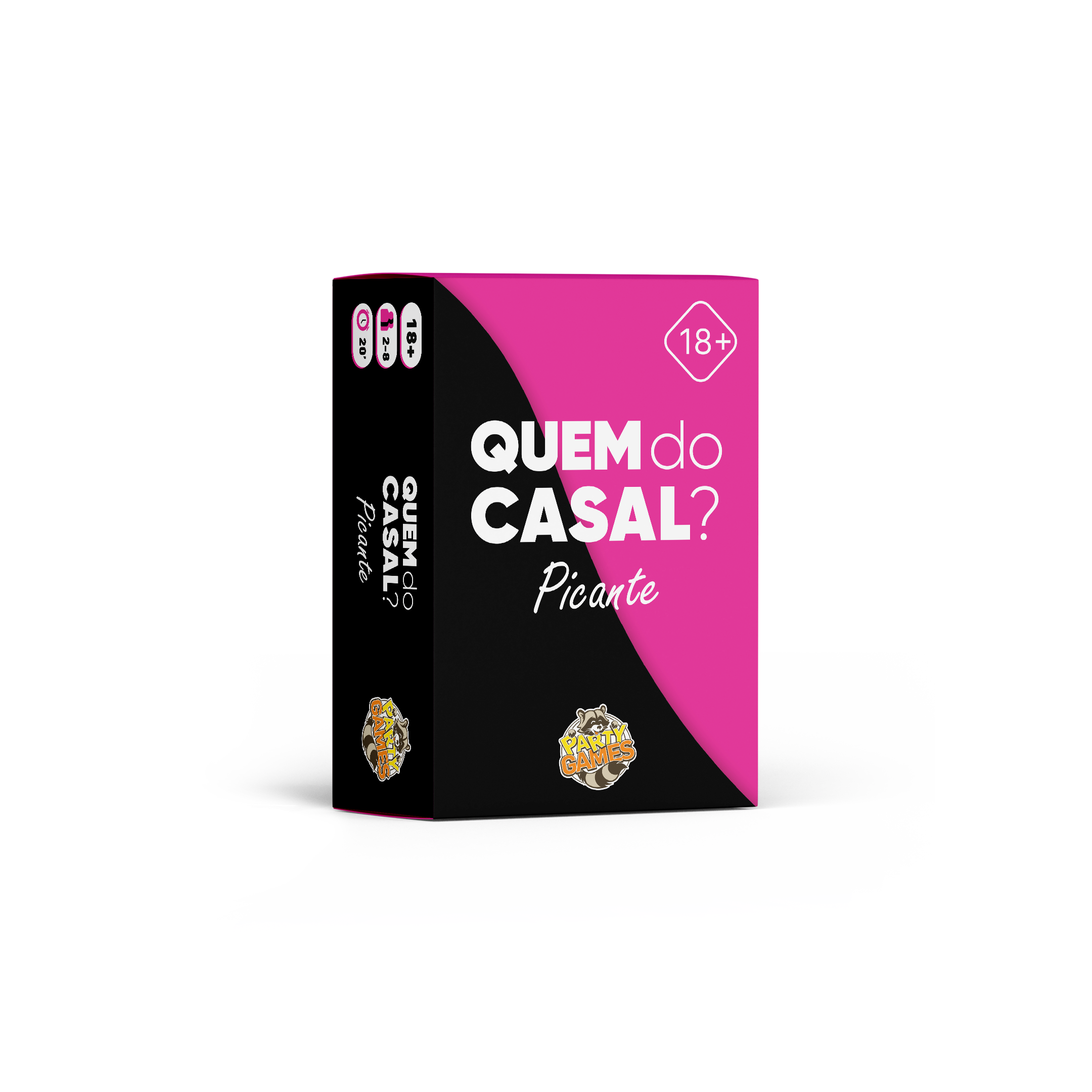 Caixa original do jogo Quem do Casal Picante