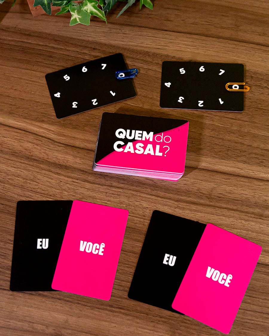 Jogo de Cartas Quem do Casal - versão Picante