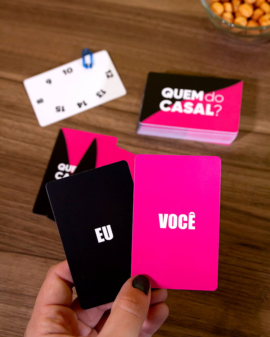 Jogo de Cartas Quem do Casal - versão Picante