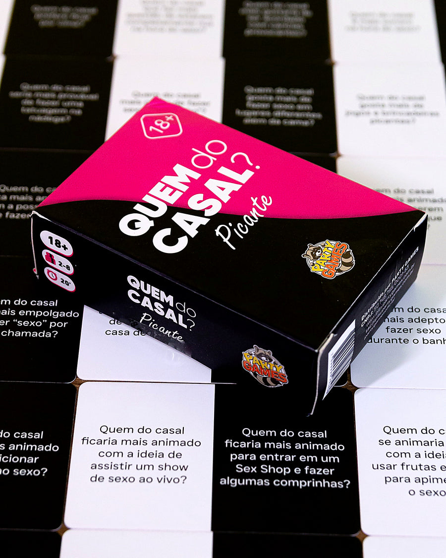 Jogo de Cartas Quem do Casal - versão Picante