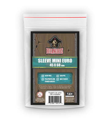 Sleeve Protetor de Carta (100 unidades) - Mini Euro