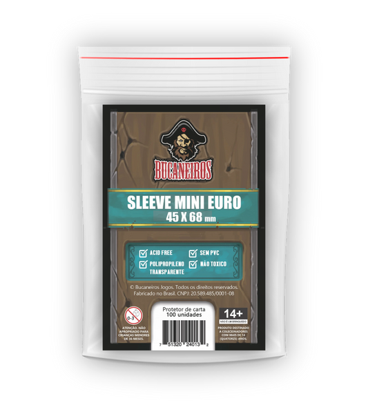 Sleeve Protetor de Carta (100 unidades) - Mini Euro