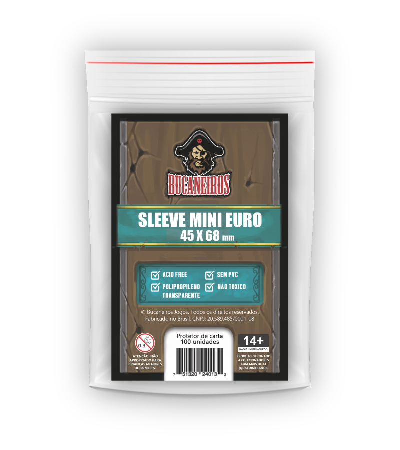 Sleeve Protetor de Carta (100 unidades) - Mini Euro