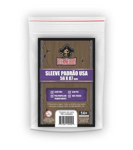 Sleeve Protetor de Carta (100 unidades) - Padrão USA